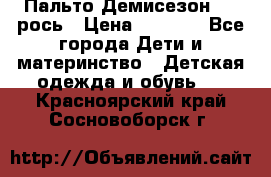 Пальто Демисезон 104 рось › Цена ­ 1 300 - Все города Дети и материнство » Детская одежда и обувь   . Красноярский край,Сосновоборск г.